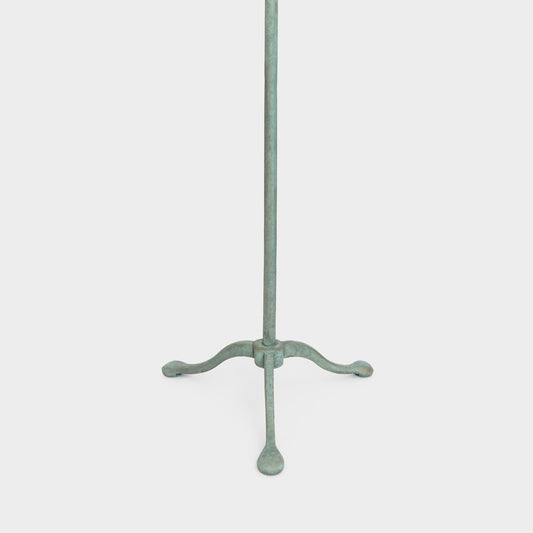 Green Iron Footed Floor Lamp