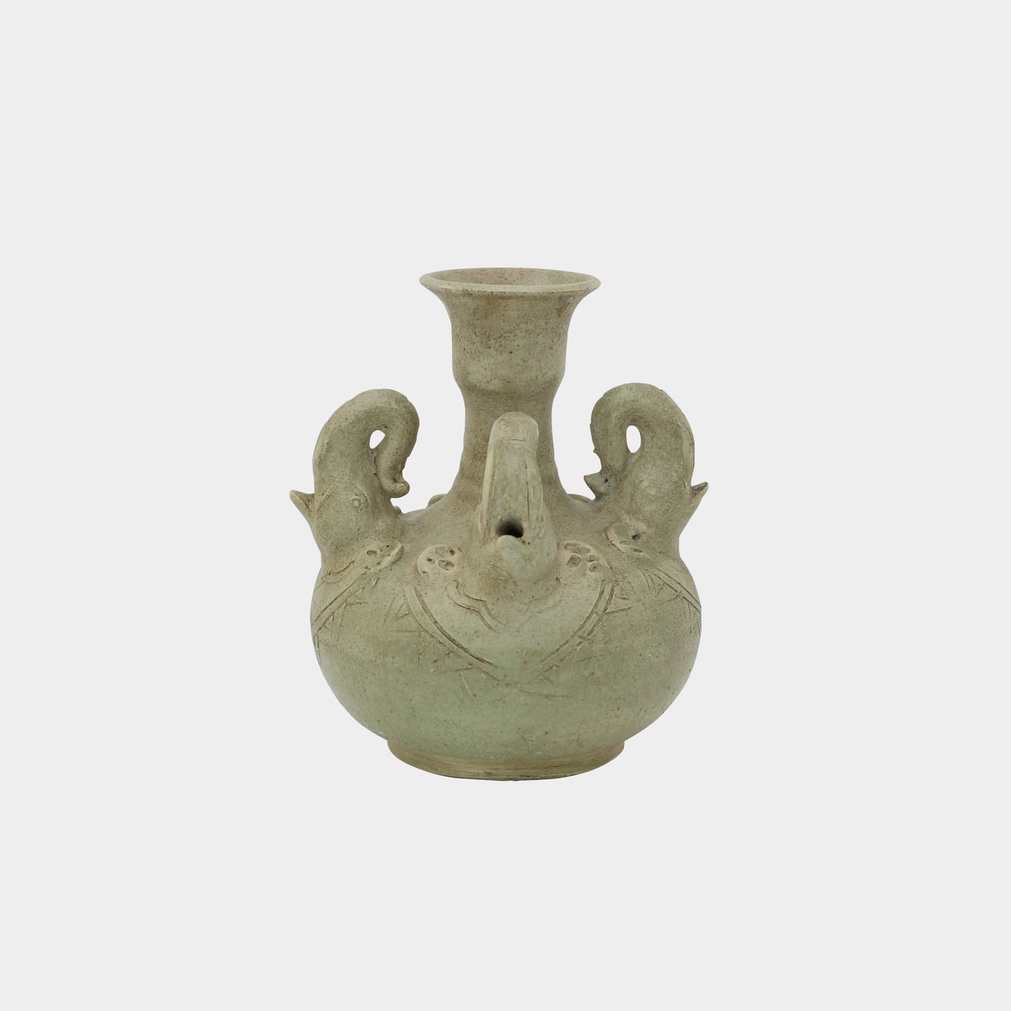 Khmer Pottery Elephant Vase