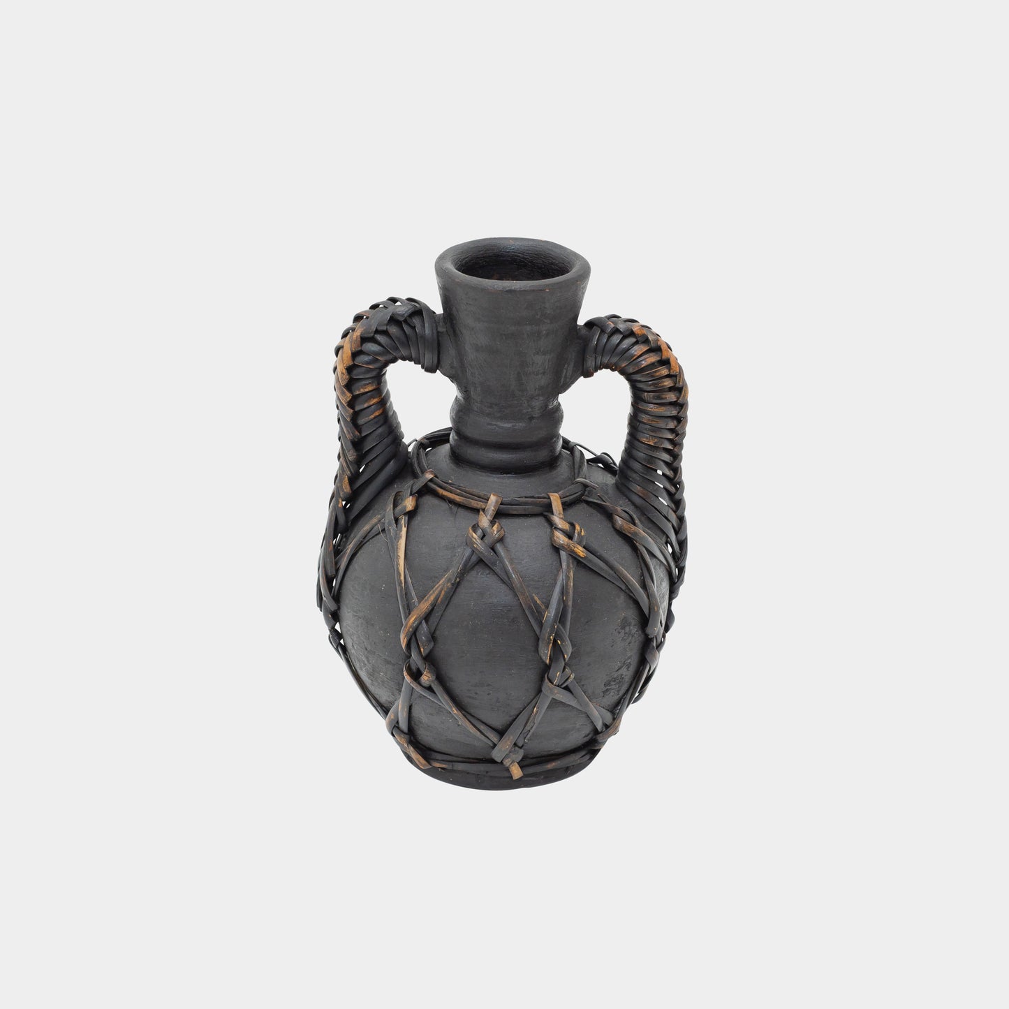 Rattan Wrapped Vase