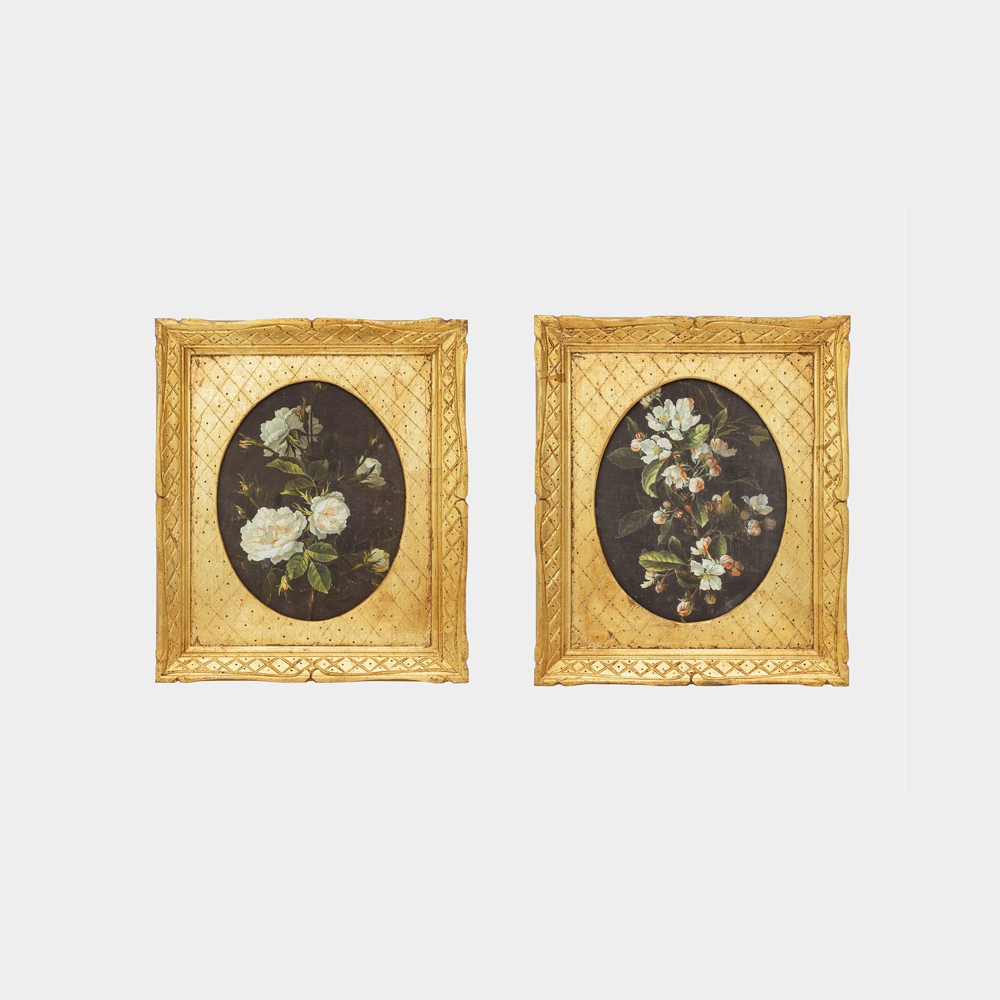 Gold Framed Vintage Floral Prints